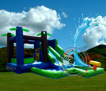 Bouncy House Rain Forest Splash